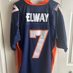 Elway Navy and Orange Men's Jersey